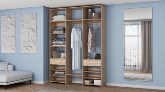 Стеллаж для одежды Мирта 89 BMS из ЛДСП
