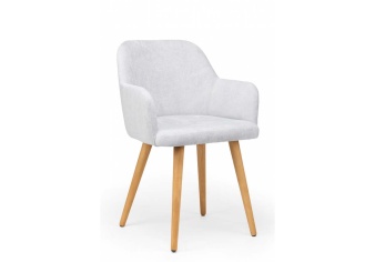 Деревянный стул Инфини из велюра