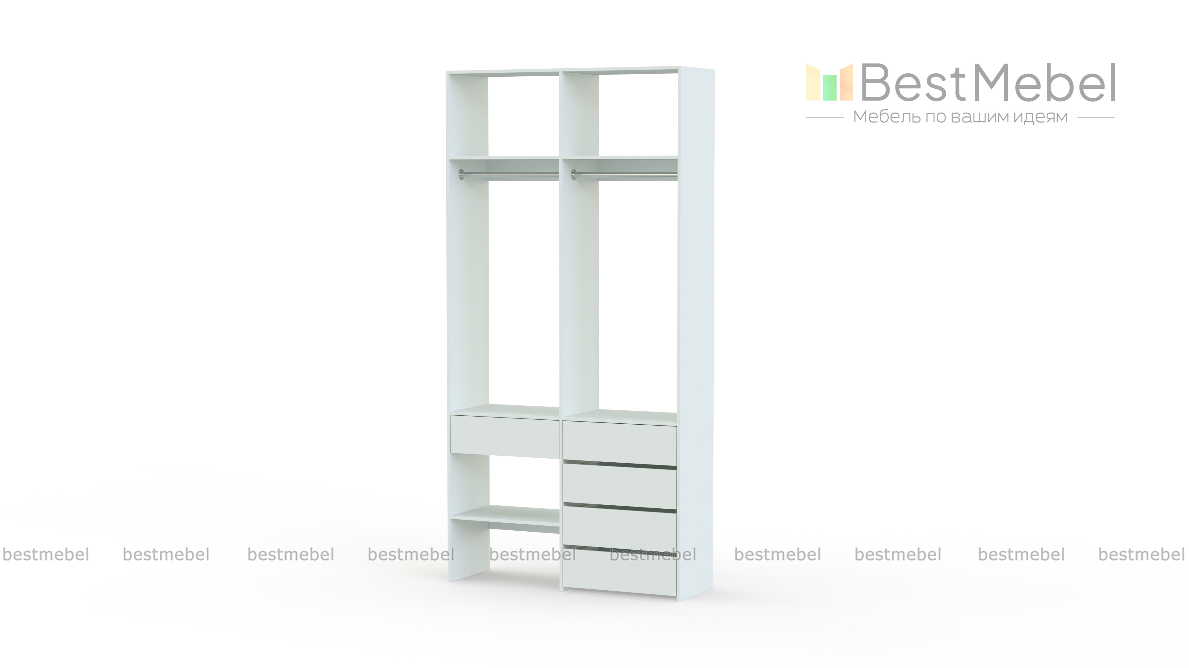 Стеллаж для одежды Мирта 46 BMS