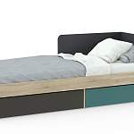 Кровать с 2-мя ящиками Jackie BMS - Фото 1