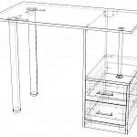 Схема сборки Письменный стол Джем-68 BMS
