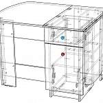 Схема сборки Стол-тумба с ящиком Берг МДФ BMS