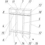 Схема сборки Стеллаж для одежды Мирта 57 BMS