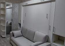 Шкаф-кровать с диваном Ренто BMS