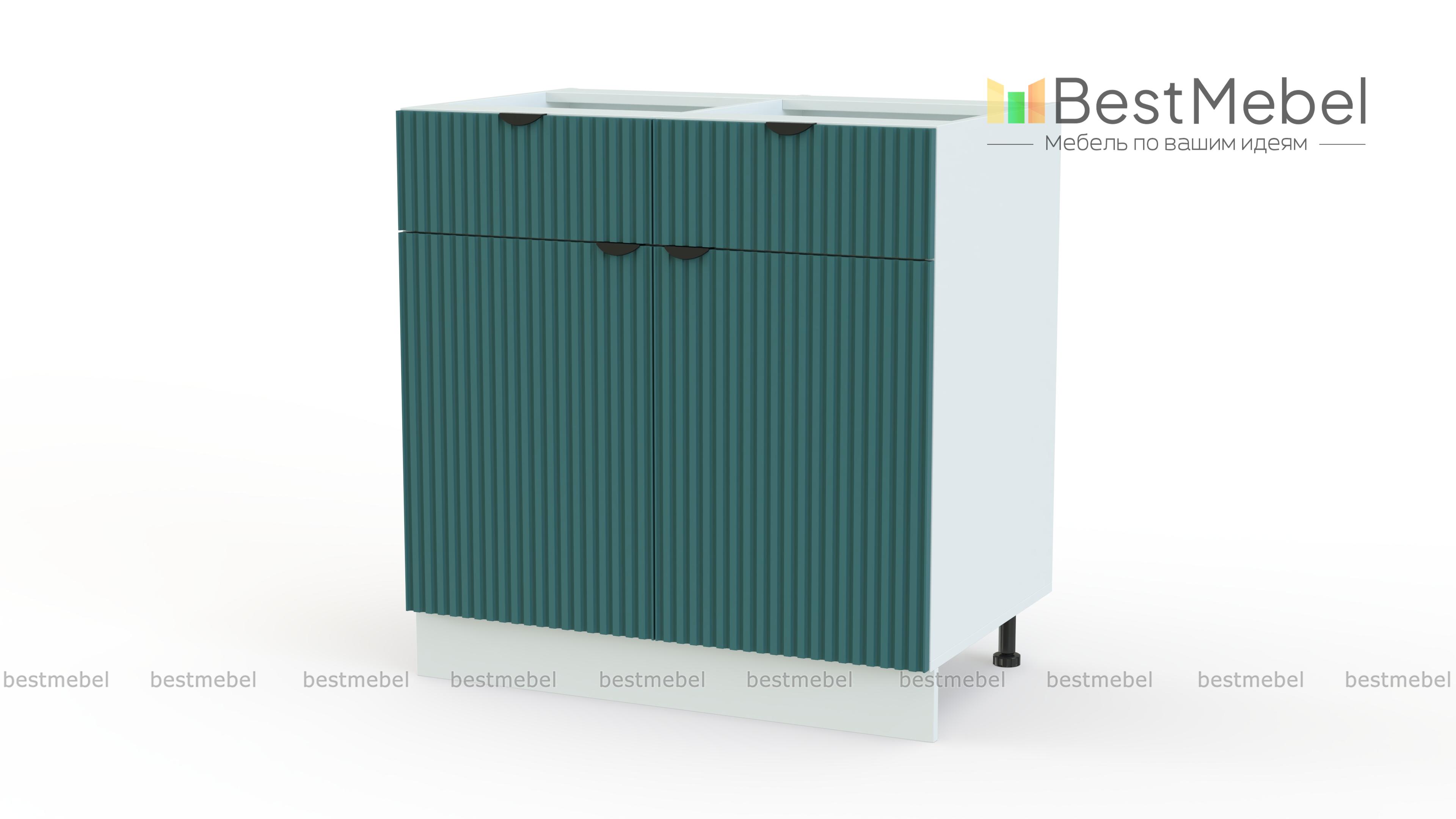 Шкаф нижний с 2-мя дверцами и 2-мя ящиками Альберт BMS - Фото