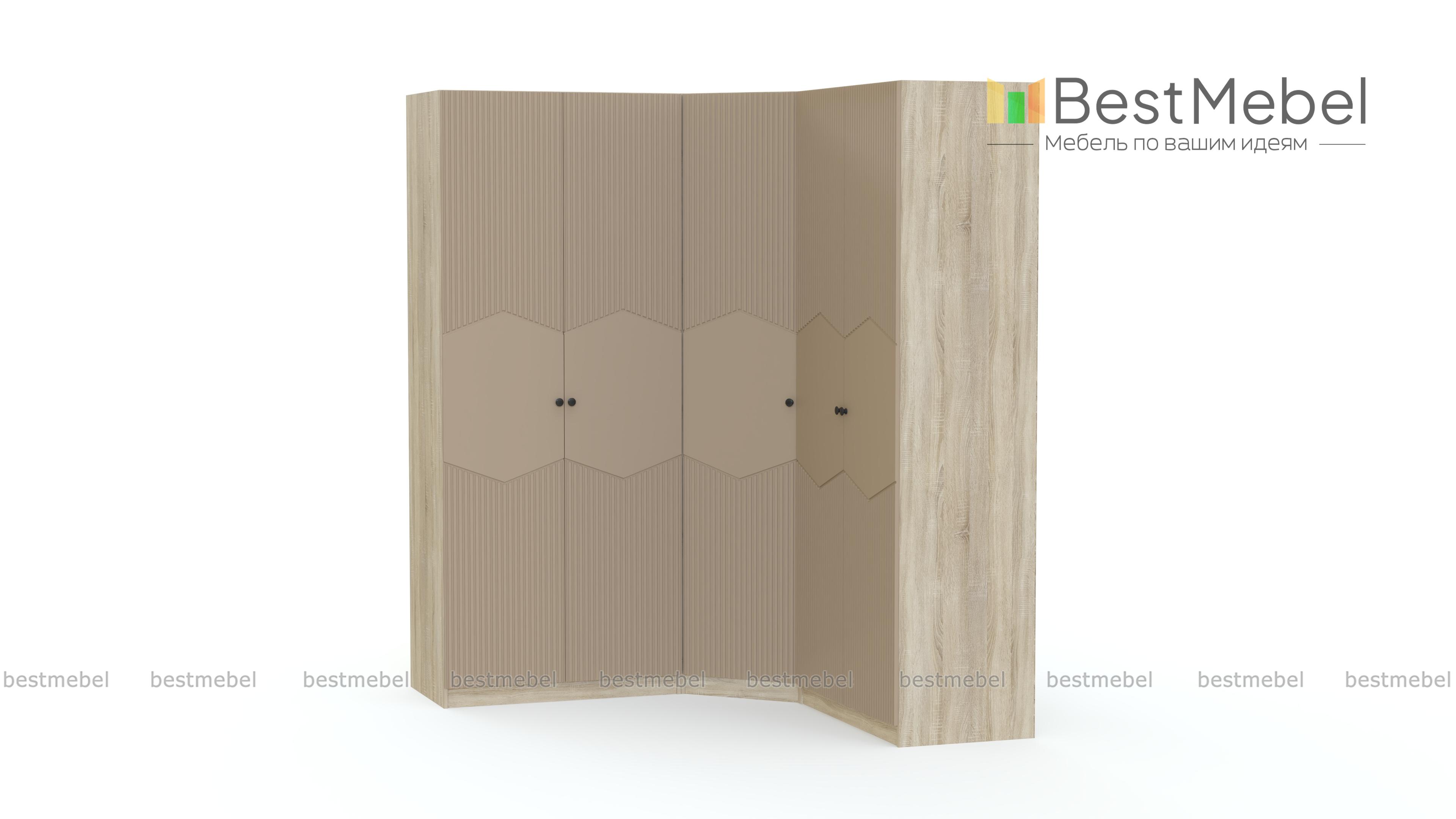 Шкаф угловой Клэр 19 BMS - Фото