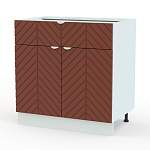 Шкаф нижний с 2-мя дверцами и ящиком Анаис BMS - Фото 5