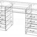 Схема сборки Письменный стол Милания-10 BMS