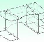 Чертеж Геймерский стол Камелот-2 BMS