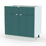 Шкаф нижний с 2-мя дверцами и ящиком Анаис BMS - Фото 7