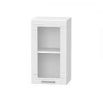 Шкаф навесной со стеклом 1 дверь Греция BMS - Фото 10