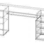 Чертеж Стол компьютерный Виктор 5 BMS