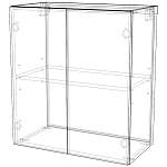 Шкаф верхний с 2-мя дверцами Валерий BMS