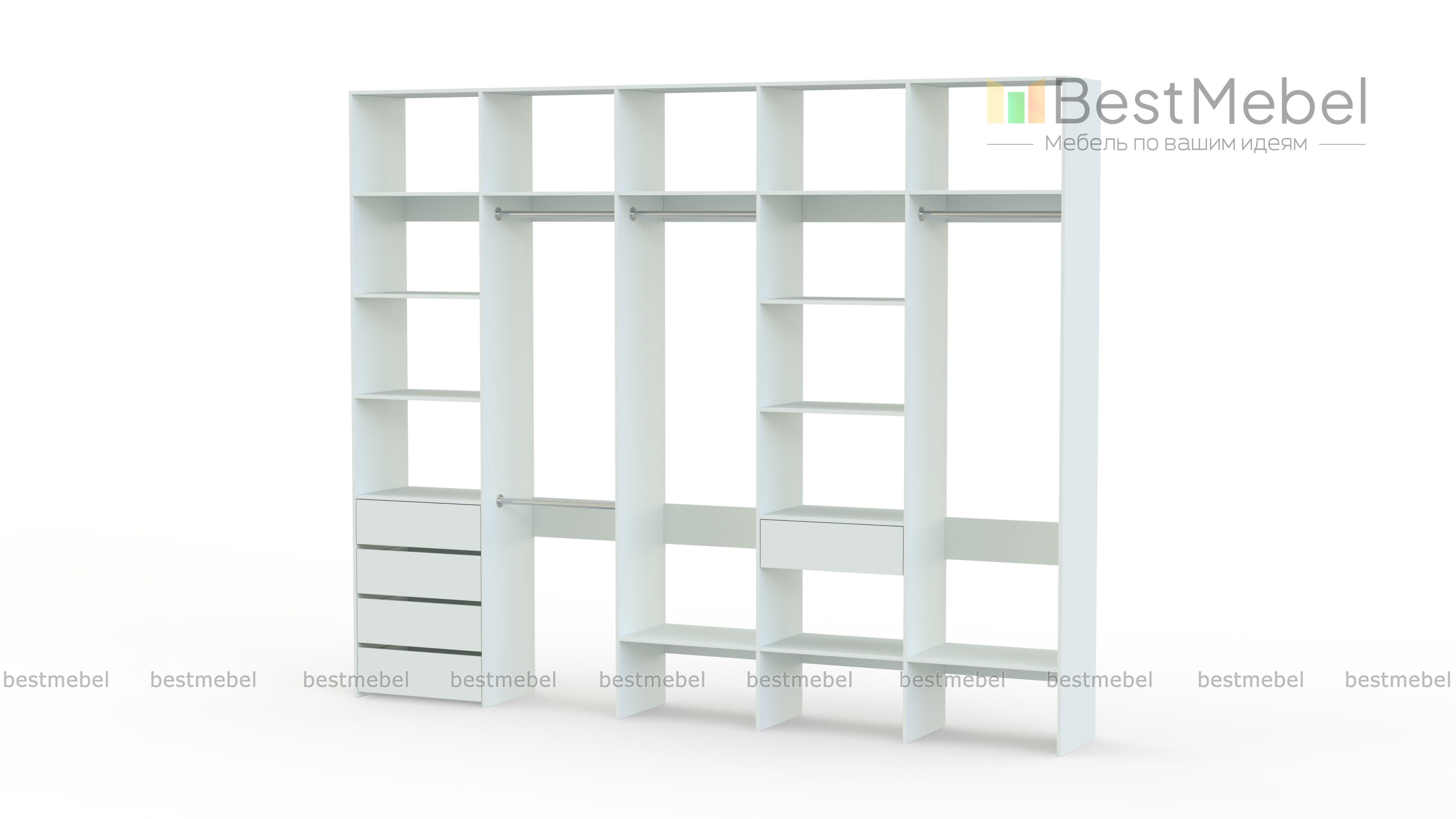 Стеллаж для одежды Мирта 73 BMS