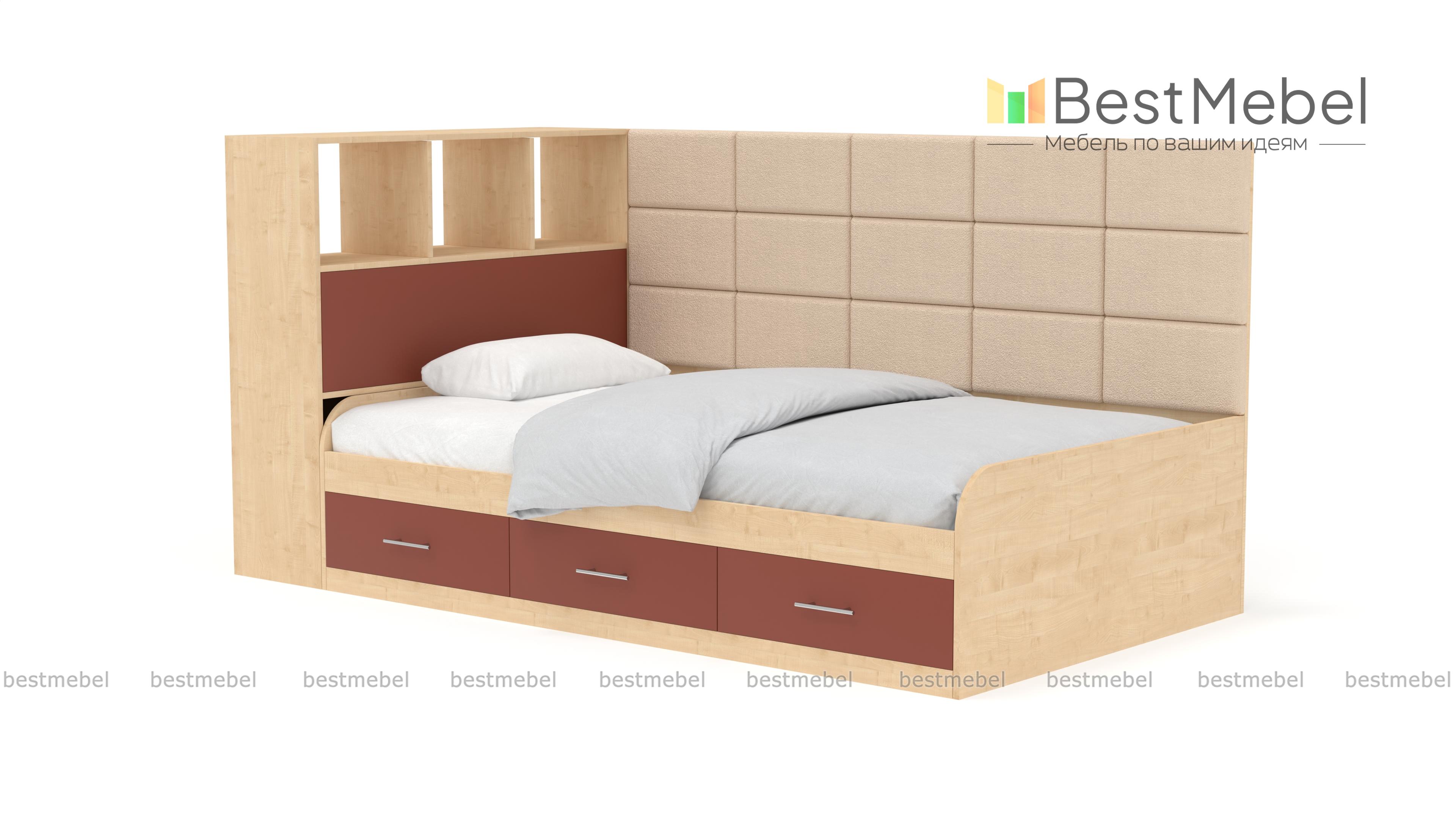 Кровать с ящиками Монти BMS - Фото