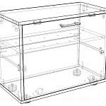 Чертеж Тумба для обуви ТП-1 BMS