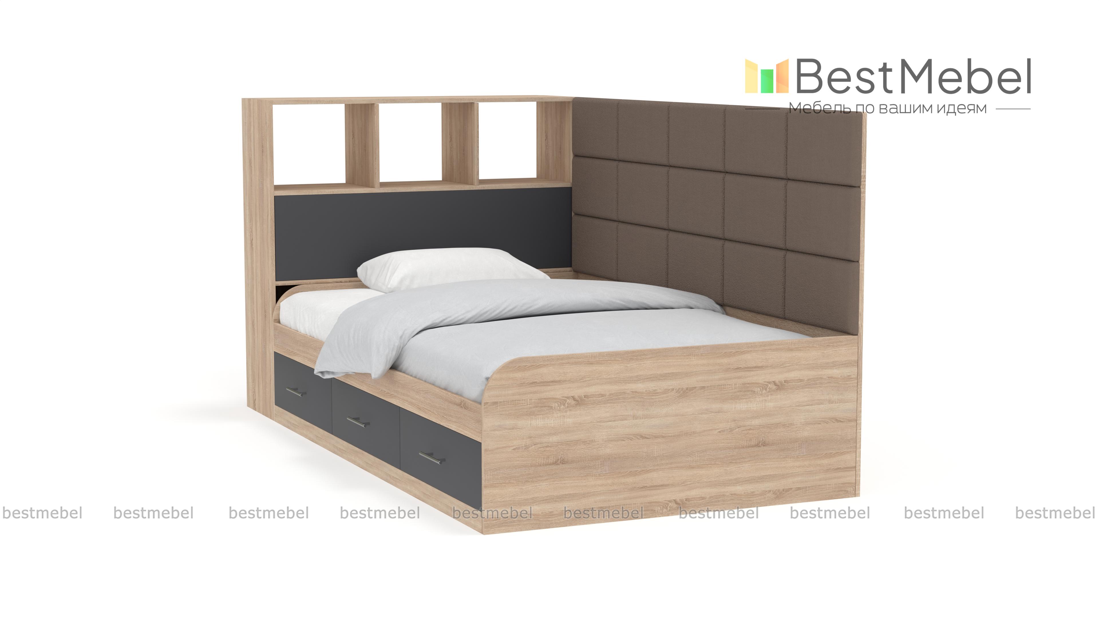 Кровать с ящиками Монти BMS - Фото