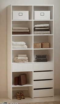 Гардеробная Страйп 2.2 (1000*2100*400) (1000х2100х400)