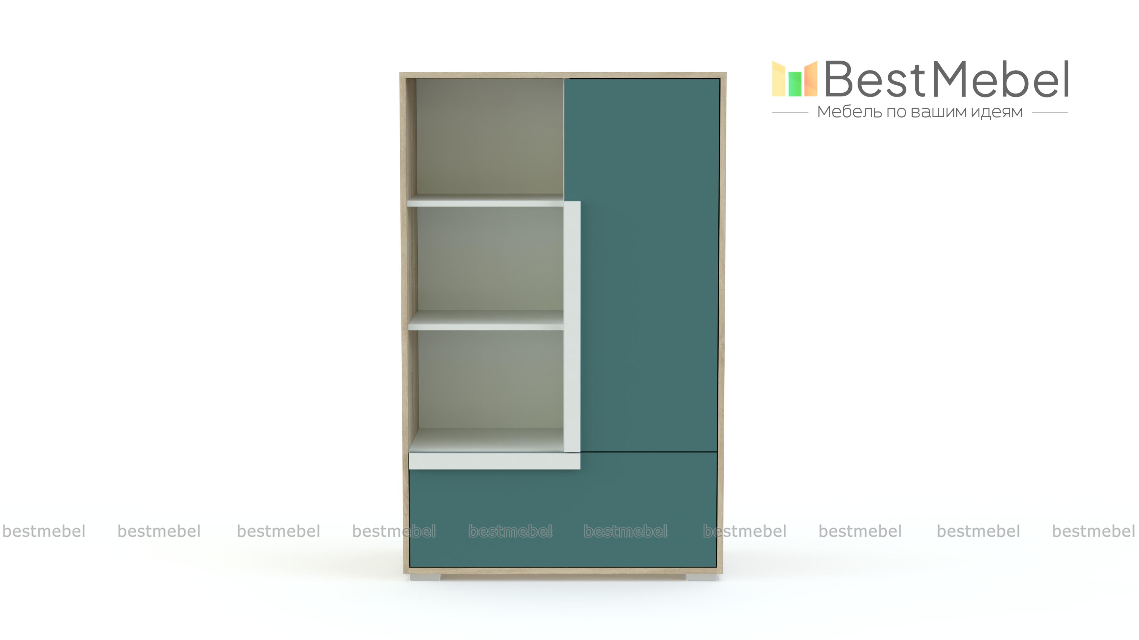 Комод с книжными полками Икар 12 BMS - Фото