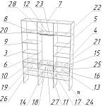 Схема сборки Стеллаж для одежды Мирта 50 BMS